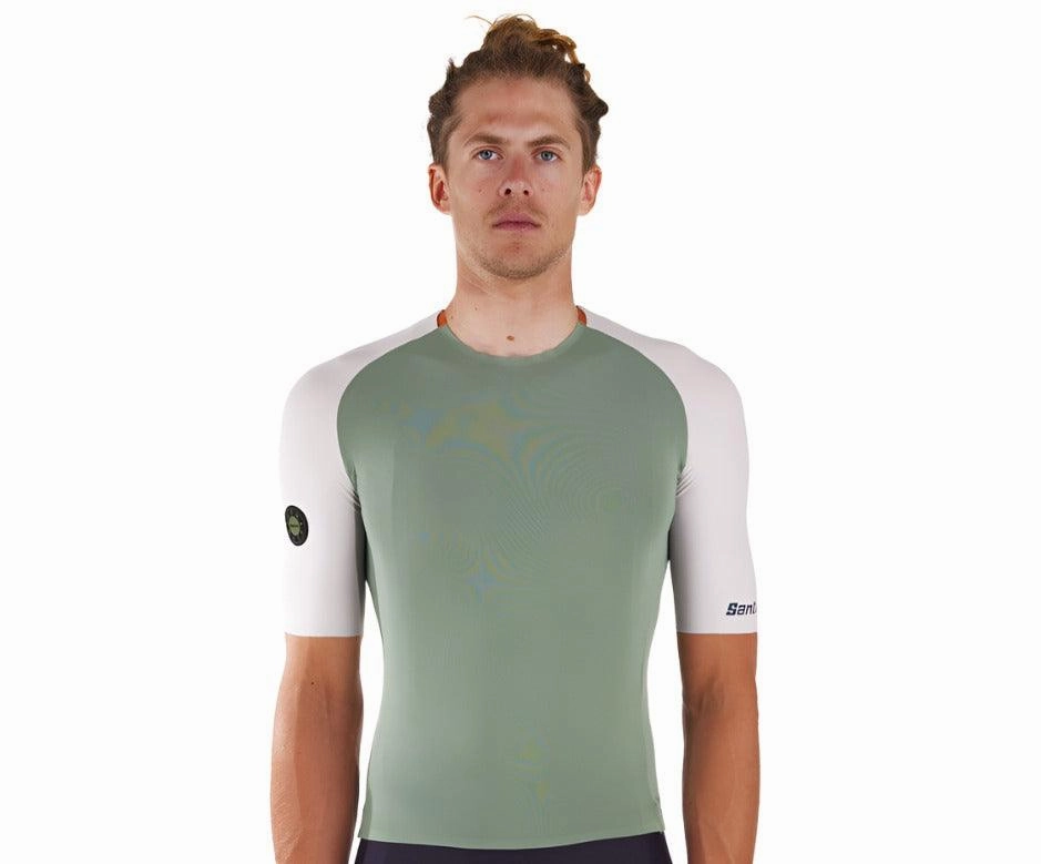 Santini Pelle Unisex Cycling Jersey (Green)