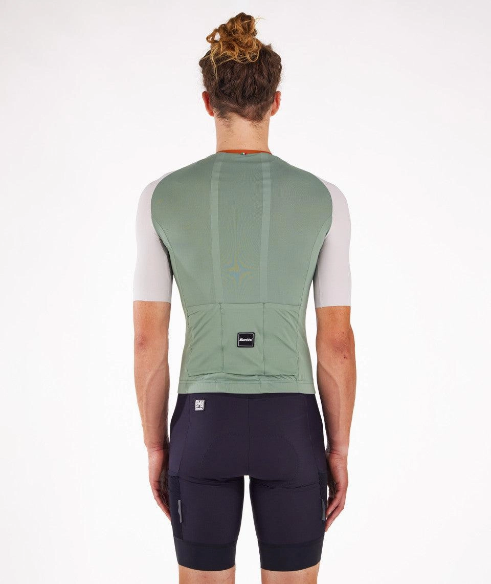 Santini Pelle Unisex Cycling Jersey (Green)