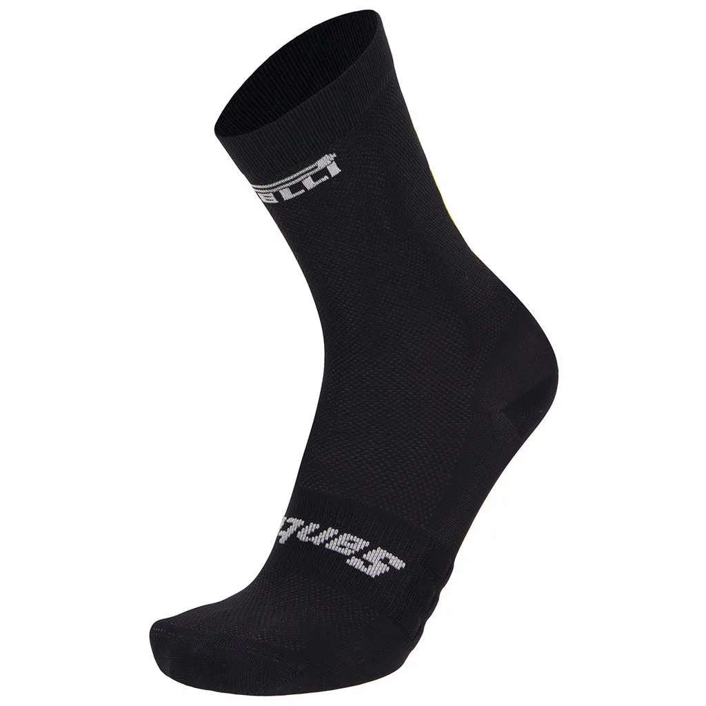 Santini Pirelli Club Unisex Cycling Socks (Black)