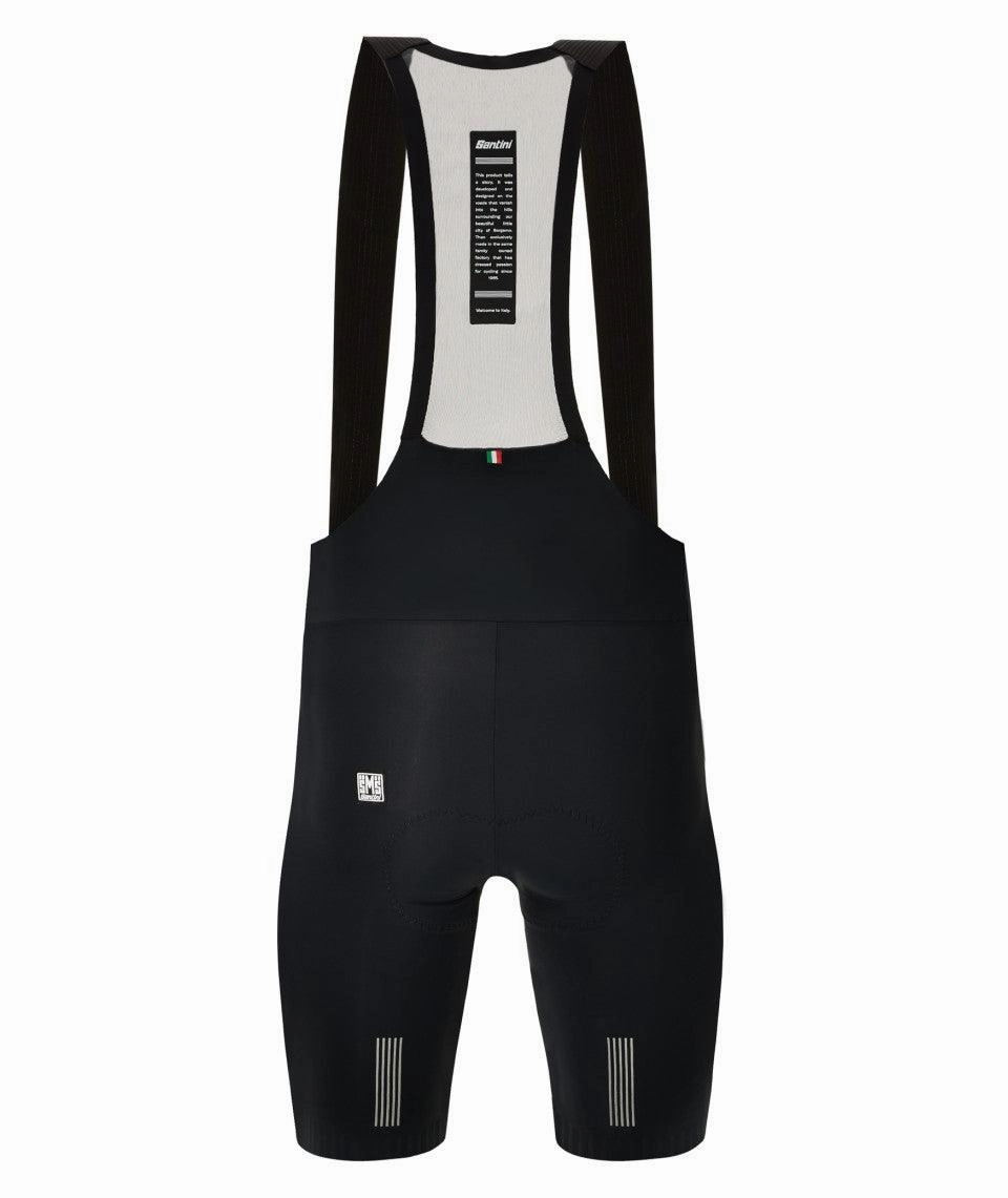 Santini Plush Men's Cycling Bibshorts (Black)