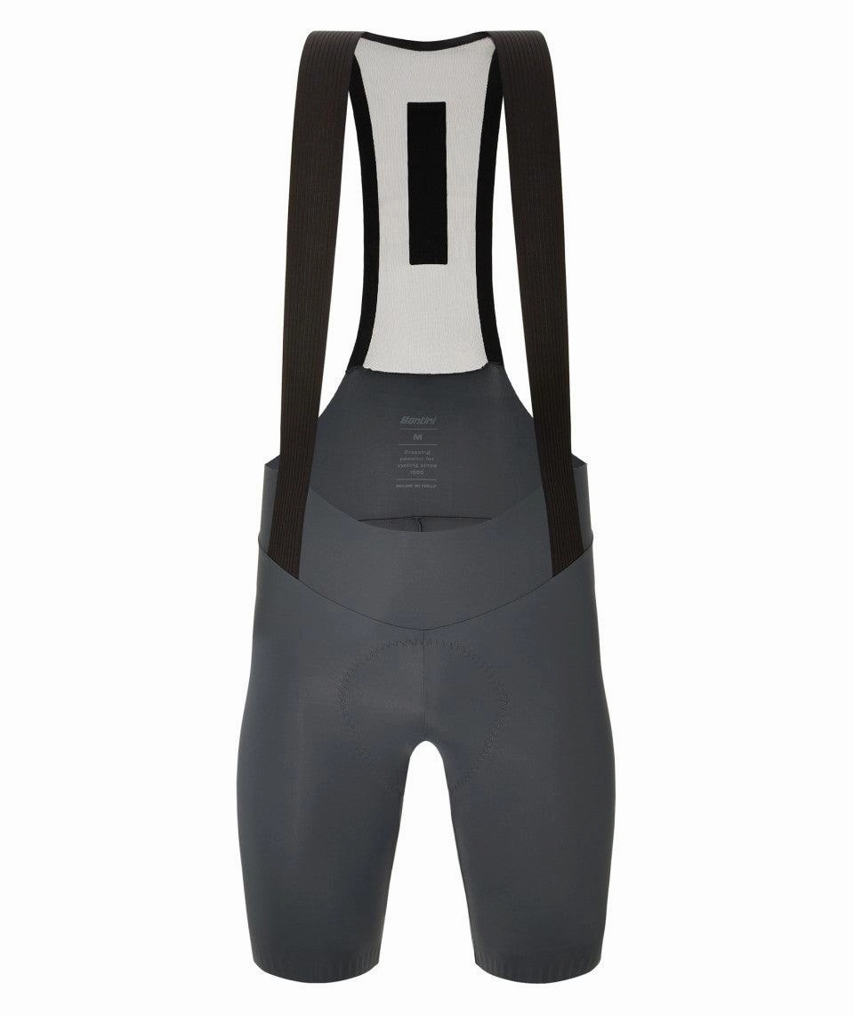 Santini Plush Men's Cycling Bibshorts (Grey)