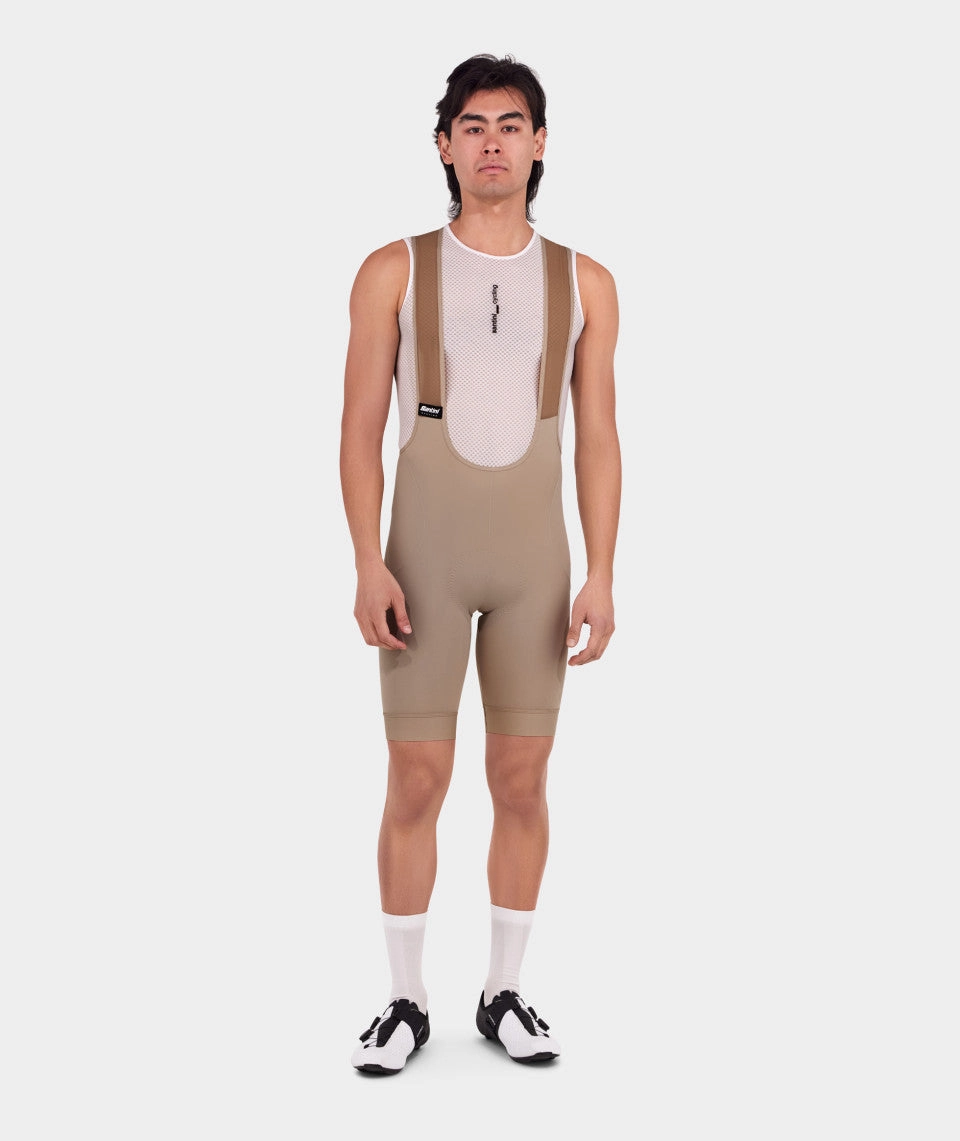 Santini Ready To Ride Men's Cycling Bibshorts (Cappuccino)