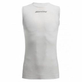Santini Rete Mens Cycling Baselayer (White)