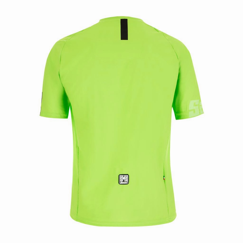 Santini Sasso MTB Mens Cycling Jersey (Fluo Green)