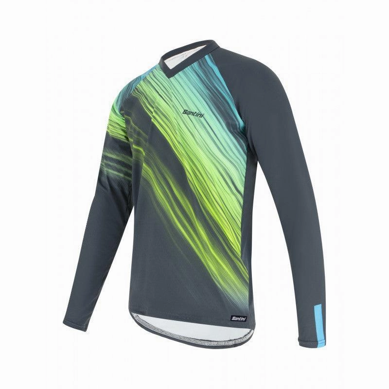 Santini Sasso MTB Mens Cycling Jersey (Green)