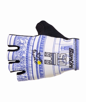 Santini TDF Arrivee Arc De Triomphe Unisex Cycling Gloves (Print)