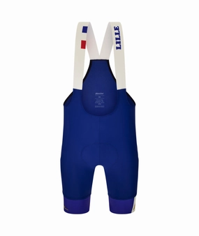 Santini TDF Grand Depart Lille Men's Cycling Bibshorts (Blue)