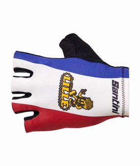 Santini TDF Grand Depart Lille Unisex Cycling Gloves (Print)