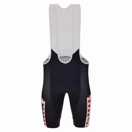 Santini TDF KOM Leader Men's Cycling Bibshorts (Black/Polka)