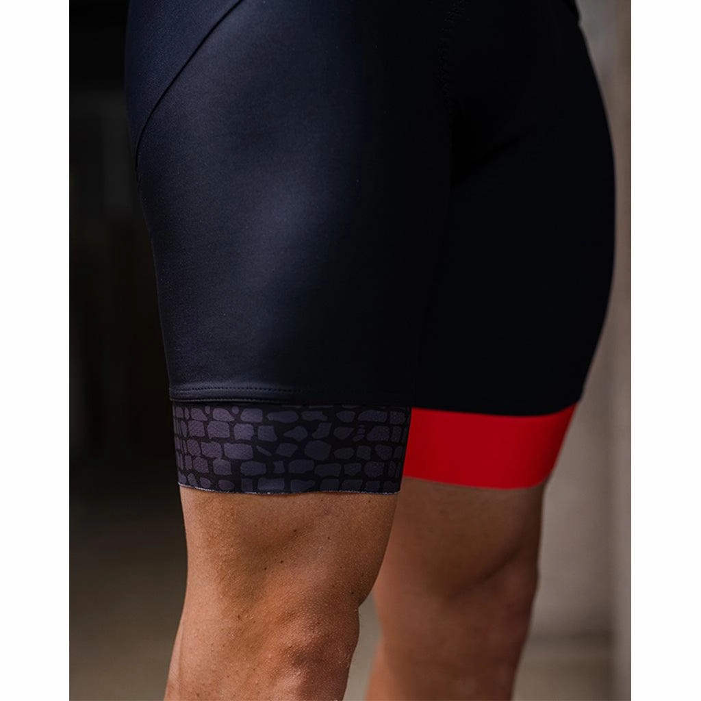 Santini TDF Parigi Roubaix Mens Cycling Bibshorts (Black)