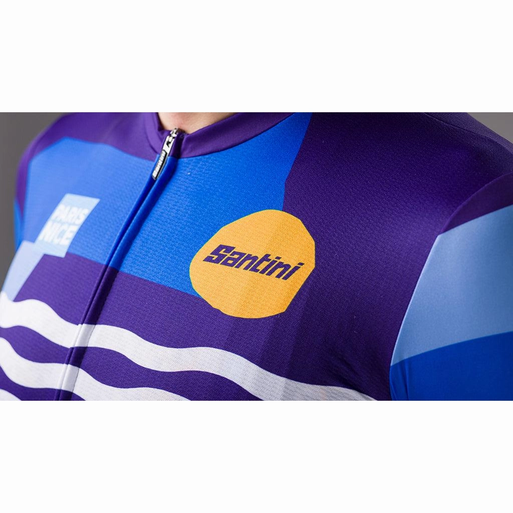 Santini TDF Paris Nice Mens Cycling Jersey (Print)