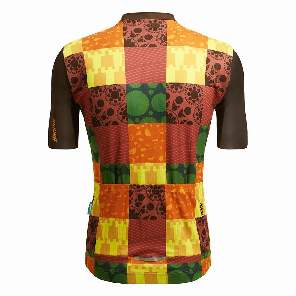 Santini TDF Paris Tours Mens Cycling Jersey (Print)