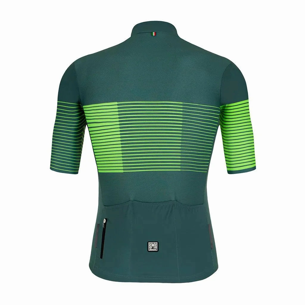 Santini Tono Freccia Mens Cycling Jersey (Green)