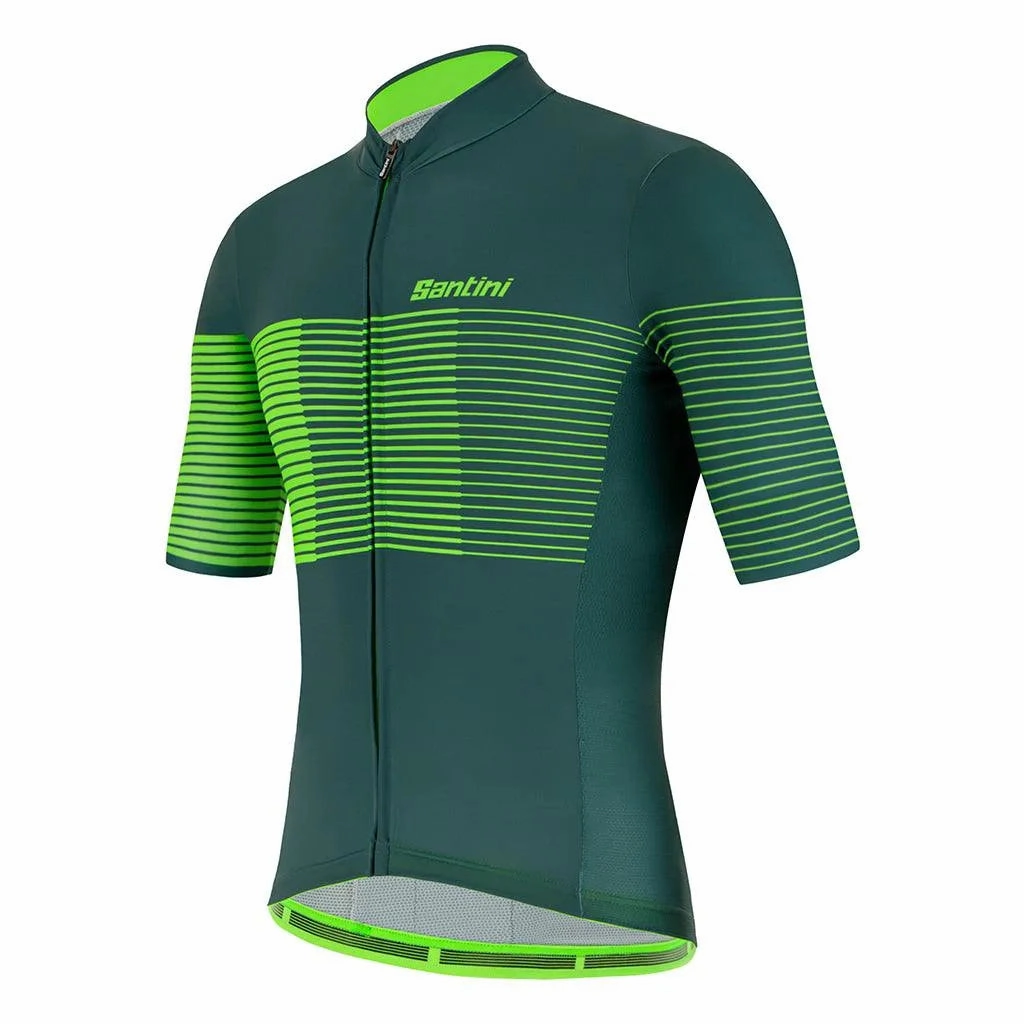 Santini Tono Freccia Mens Cycling Jersey (Green)