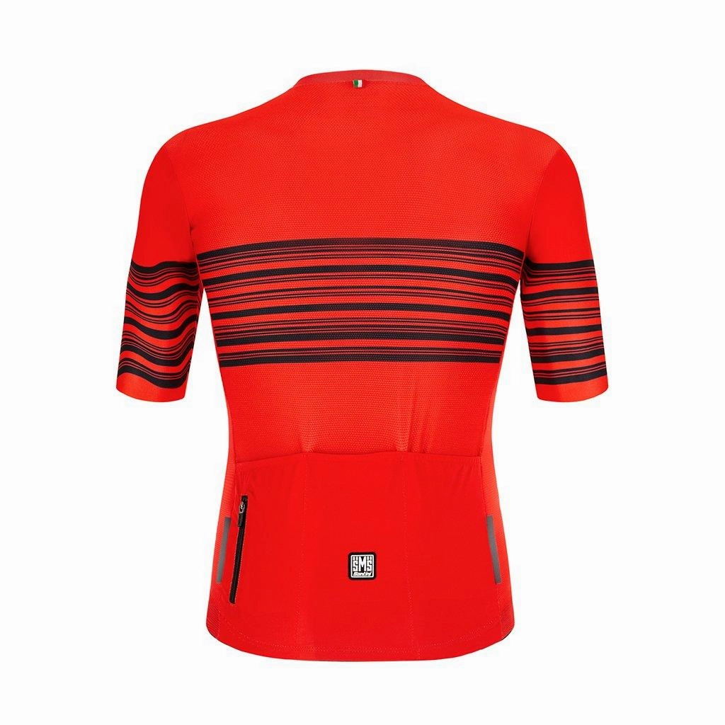 Santini Tono Profilo Mens Cycling Jersey (Red)