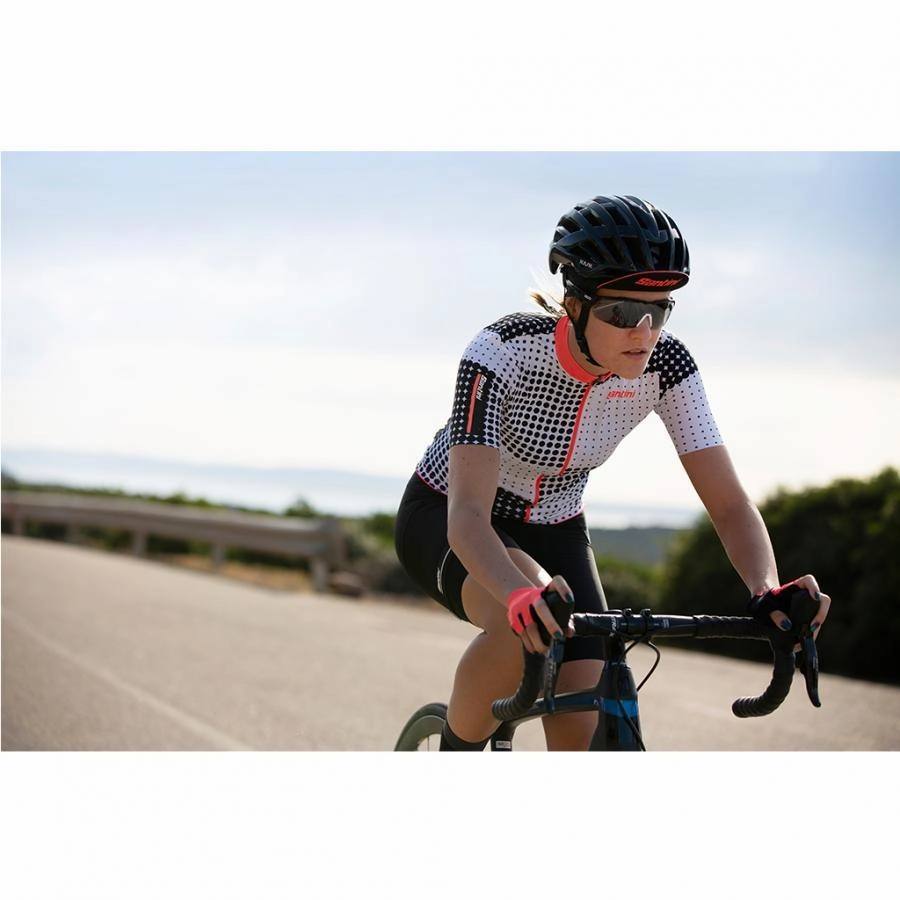 Santini Tono Sfera Women's Cycling Jersey (Black)