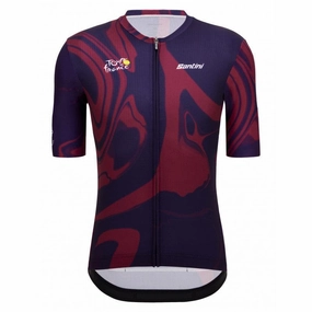 Santini Tour De France Bordeaux Men's Cycling Jersey (Print)