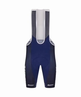 Santini Trek Factory Racing Men's Cycling Bibshorts (Navy Blue)