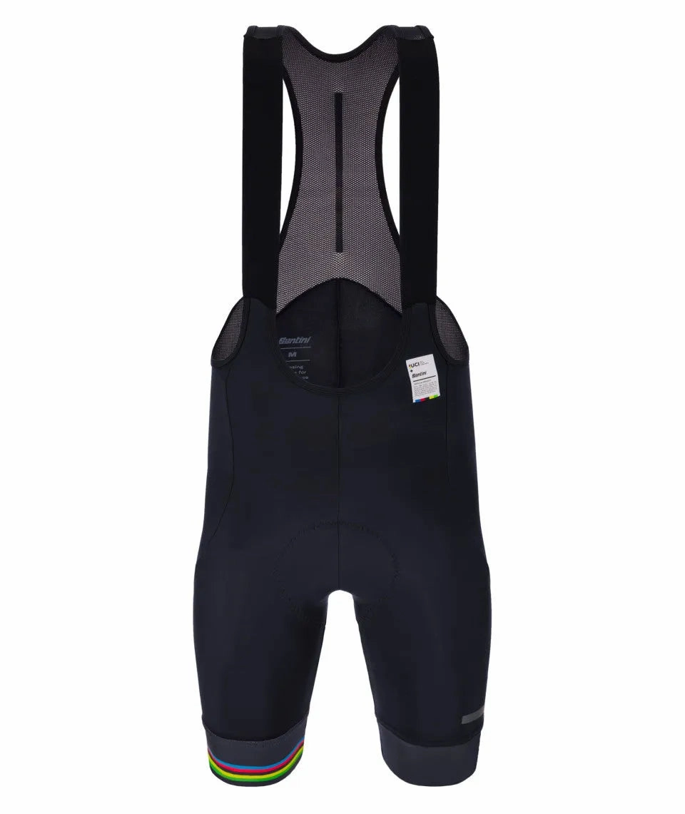 Santini UCI Offcial World Champion Men's Cycling Bibshorts (Black)