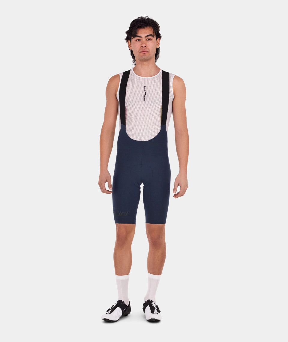 Santini Unico Edge Men's Cycling Bibshorts (Navy Blue)