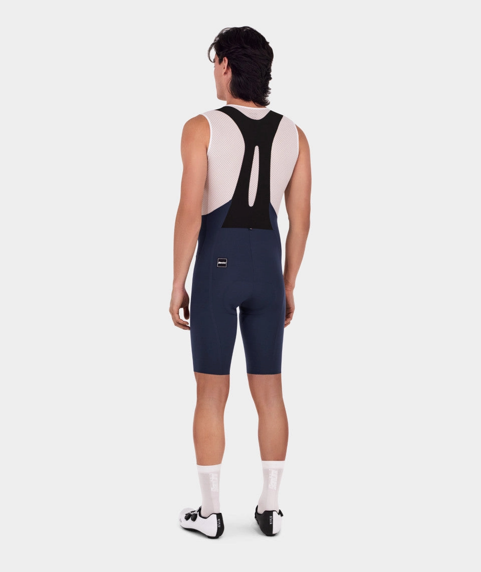 Santini Unico Edge Men's Cycling Bibshorts (Navy Blue)