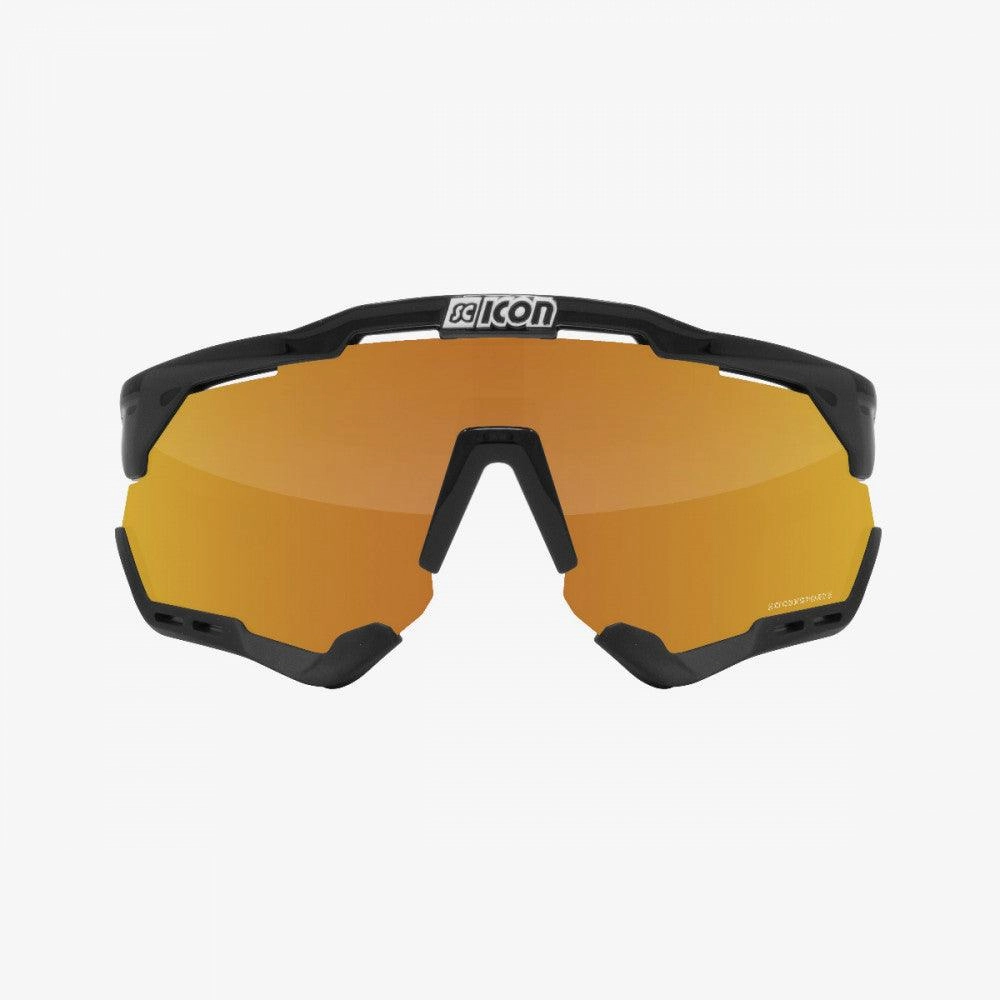 Scicon Aeroshade XL Sport Sunglasses (Multimirror Bronze/Black Gloss)