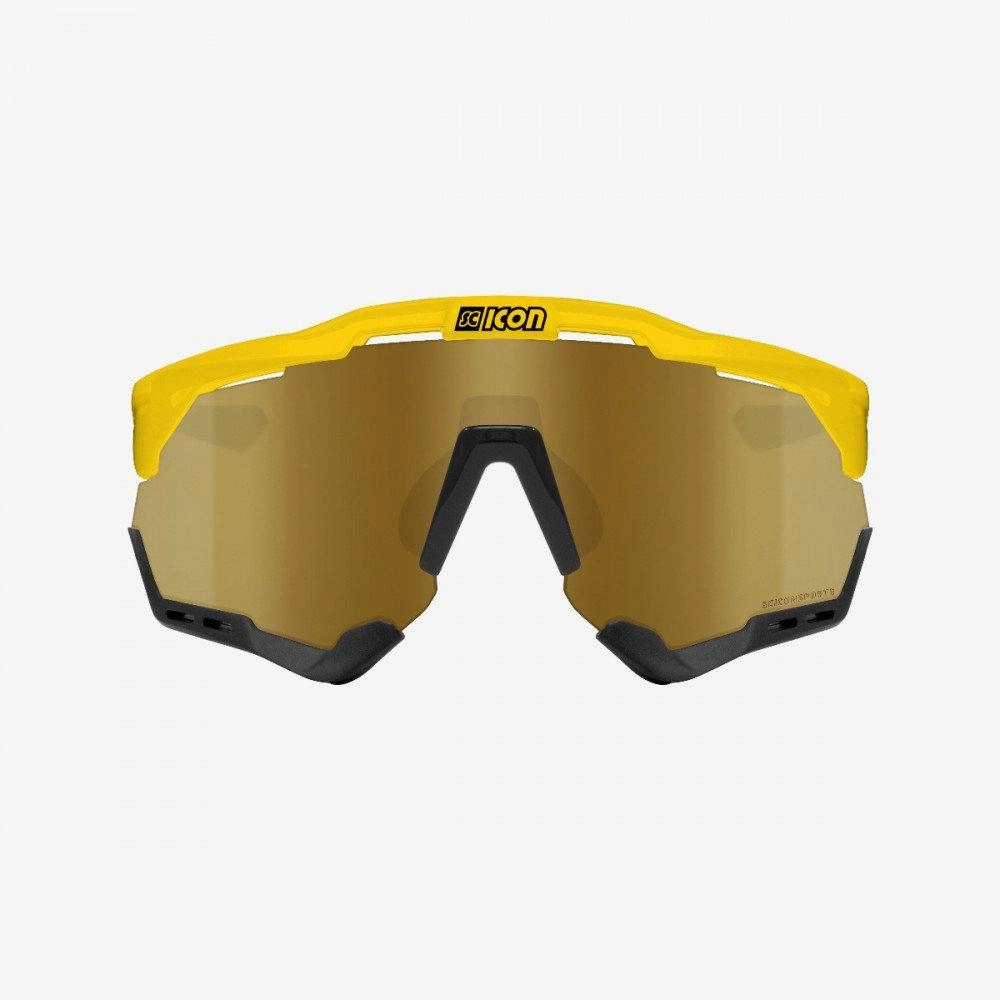Scicon Aeroshade XL Sport Sunglasses (Multimirror Bronze/Yellow Gloss)