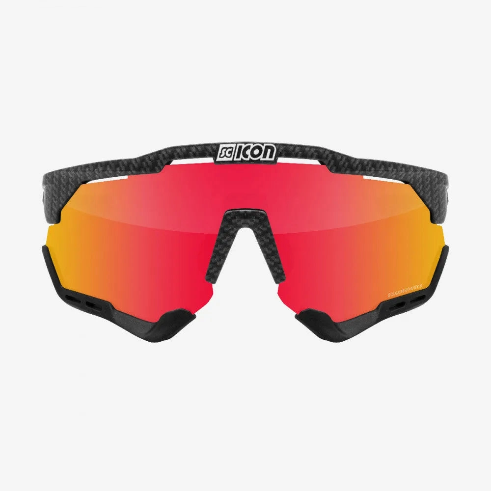 Scicon Aeroshade XL Sport Sunglasses (Multimirror Red/Carbon Matt)