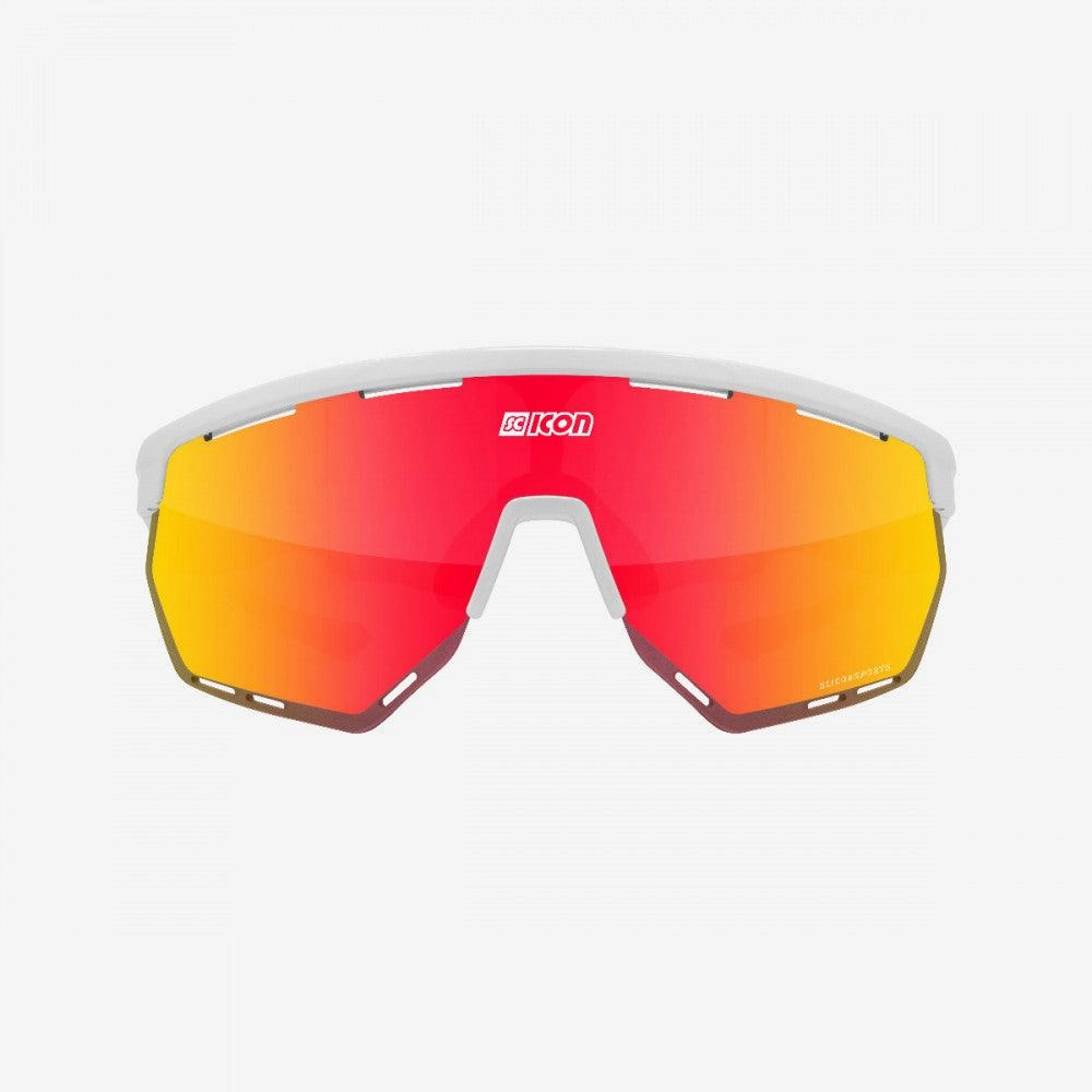 Scicon Aerowing Sport Sunglasses (Multimirror Red/White Gloss)