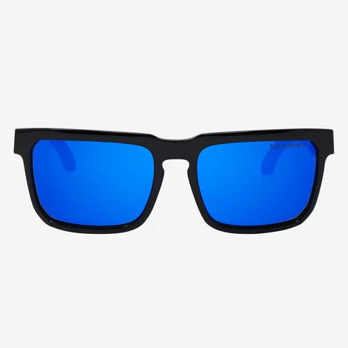 Scicon Gallio Sport Sunglasses (Black Gloss/Multimirror Blue)