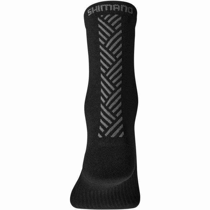 Shimano Original Tall Unisex Cycling Socks (Black Ajiro)