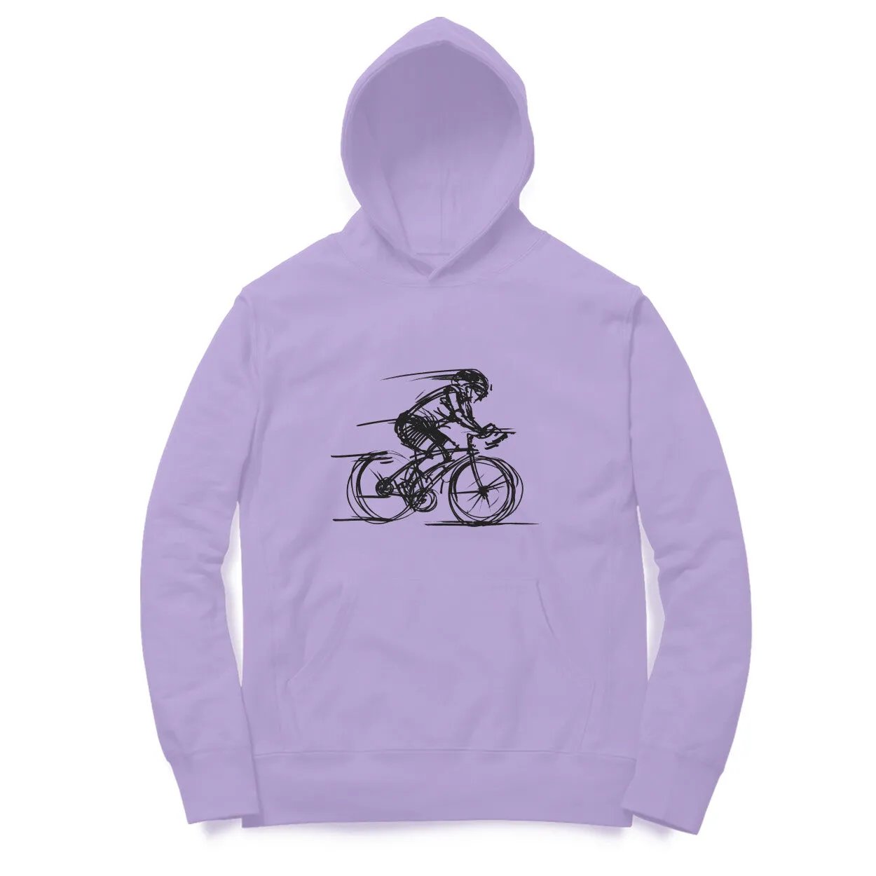 Sport Canvas Bike Sketch Regular Fit Unisex Hoodie