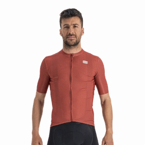 Sportful Checkmate Mens Cycling Jersey (Chilli Red Malives)