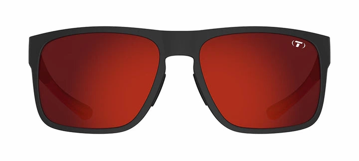 Tifosi Swick Sport Sunglasses (Satin Black/Crimson Frame)