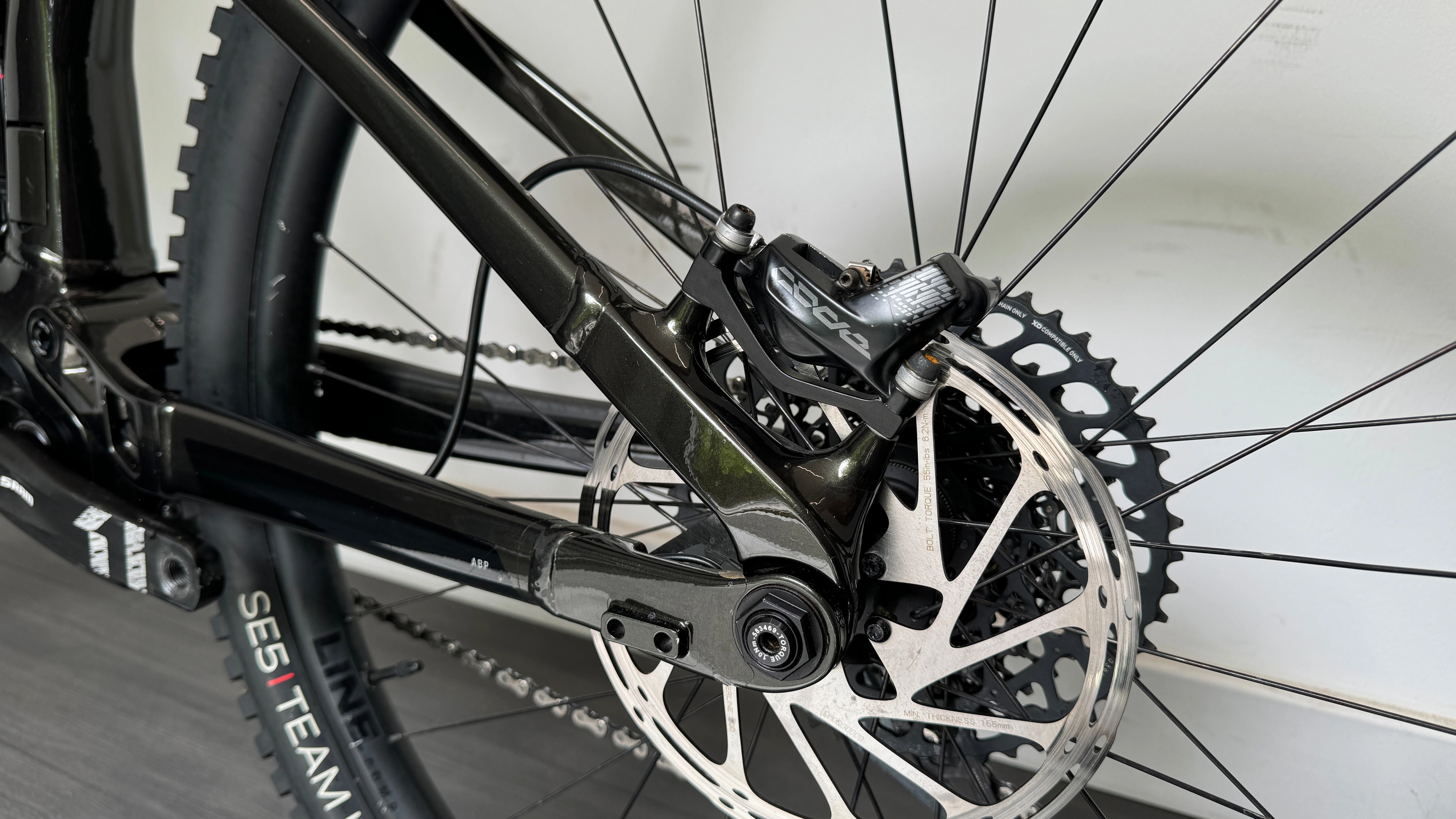 Trek Rail 9 GX GEN 2 Black Olive M 29" EBike ONLY 496 Miles Frame wrapped