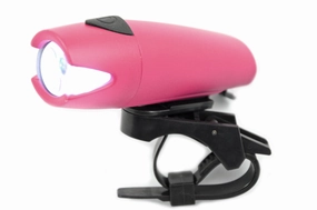 TRENDY PINK HIGH POWER 3 LED FRONT BIKE LIGHT FLASHES CONSTANT SUIT OVER 50% OFF