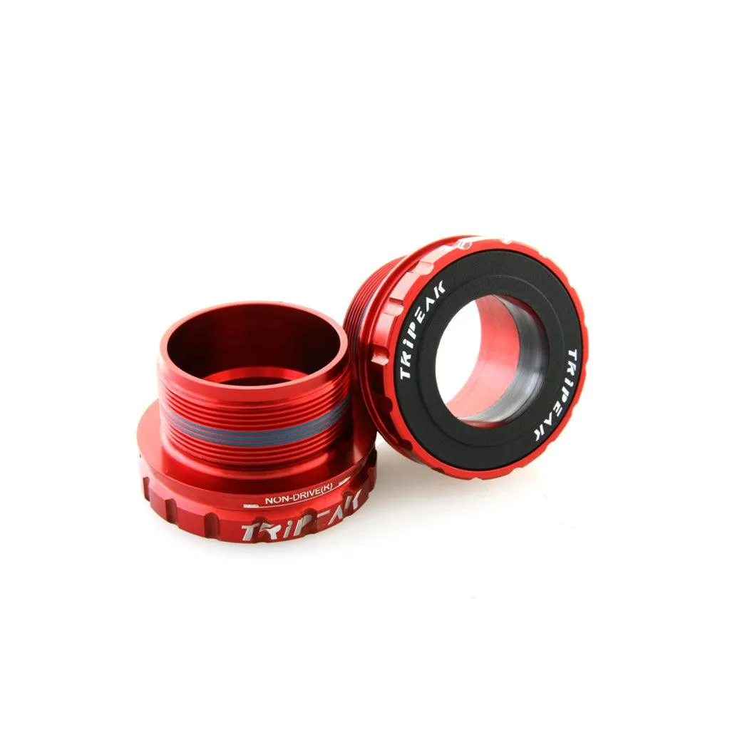 Tripeak Threaded Shimano 68mm Bottom Bracket (Red)