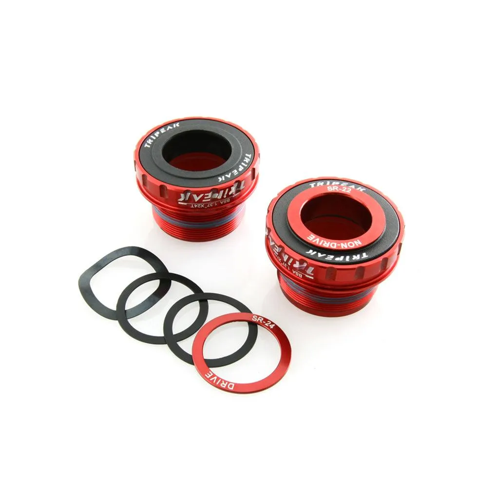 Tripeak Threaded Sram GXP 68mm/73mm Bottom Bracket (Red)