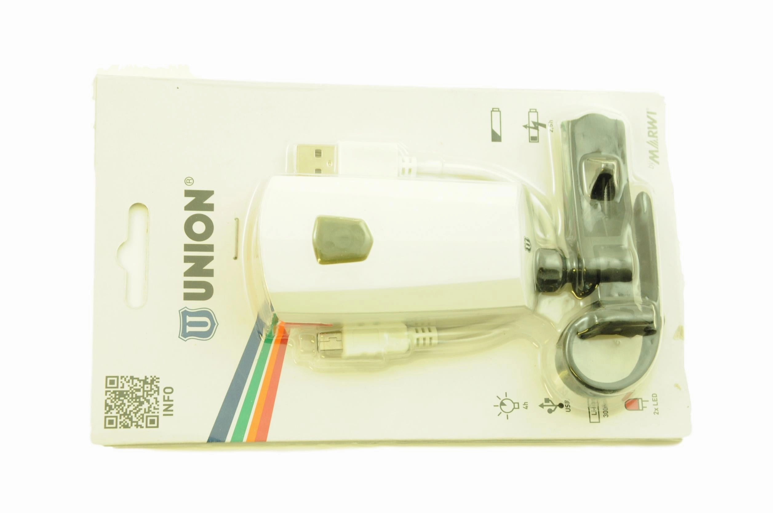 Union Li-on Rechargeable USB Socket Battery Rear Cycle Light Super Bright Red LED