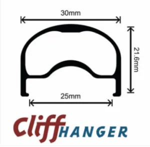 Velocity Cliffhanger MSW 26" Rim Brake Rims (Black)