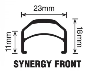 Velocity Synergy Non-MSW 27.5" Disc Brake Rims (Black)