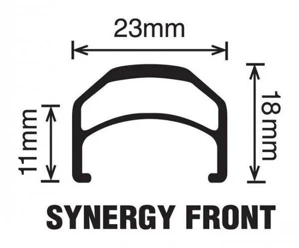 Velocity Synergy Non-MSW 27.5" Disc Brake Rims (Black)