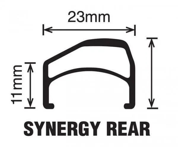 Velocity Synergy OC MSW 700c Rim Brake Rims (Silver)
