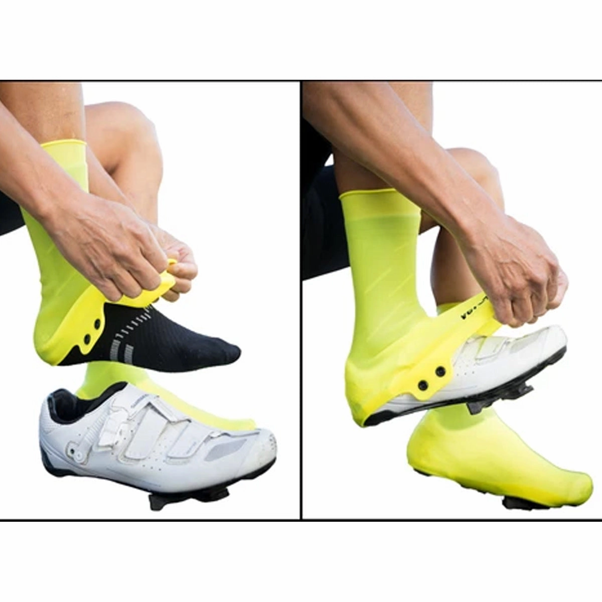 VeloToze Tall Road Snap shoecover - White