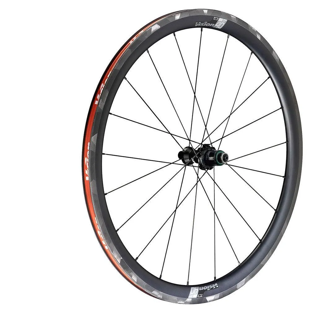 Vision SC 40 Carbon Tubeless Ready Rim Brake Wheel - Shimano/Sram (Black)