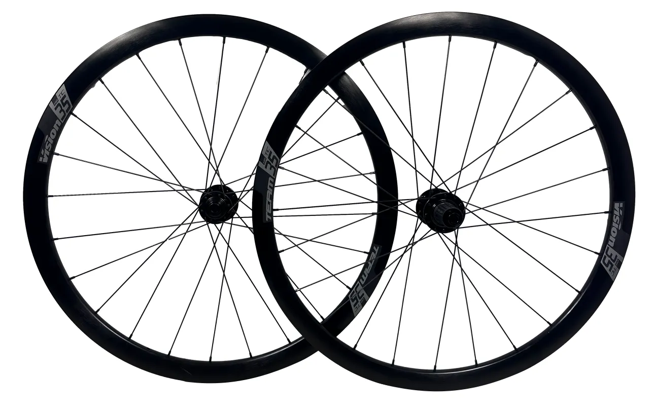 Vision Team 35 Thru Axle Tubeless Ready Disc Wheelset - Shimano HG - Centrelock