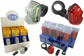 WHOLESALE JOB LOT 10 PAIRS RALEIGH-HELLA LED BIKE LIGHTS CRAZY CLEARANCE PRICE